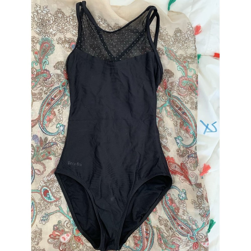 Polka Dot Mesh Merveille Wear Moi Leotard